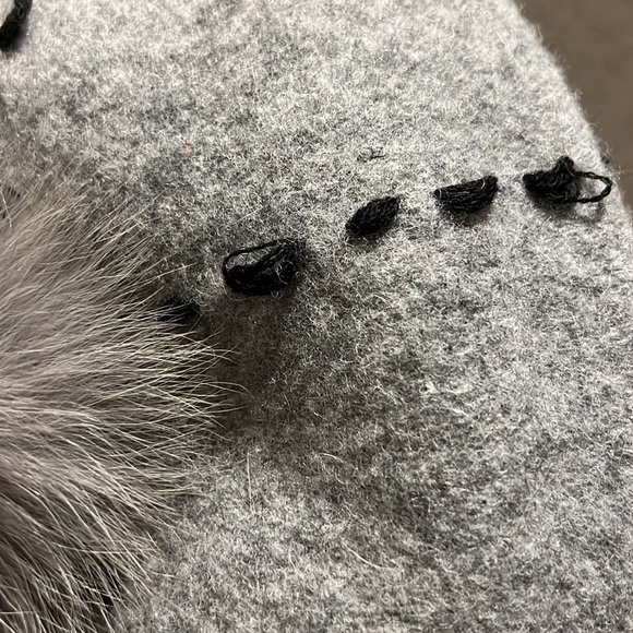 Canadian Hat 1918 Wool Rabbit Fur Beret - Picture 6 of 7